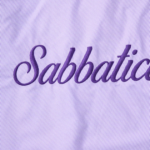 Sabbatical Violet Script Shirt Violet Drive