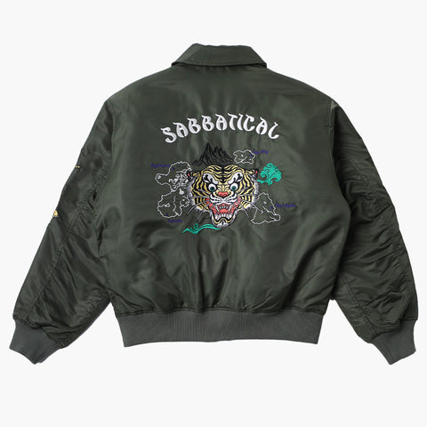 Sabbatical Fighters & Lovers Bomber Jacket Army Green