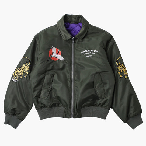 Sabbatical Fighters & Lovers Bomber Jacket Army Green