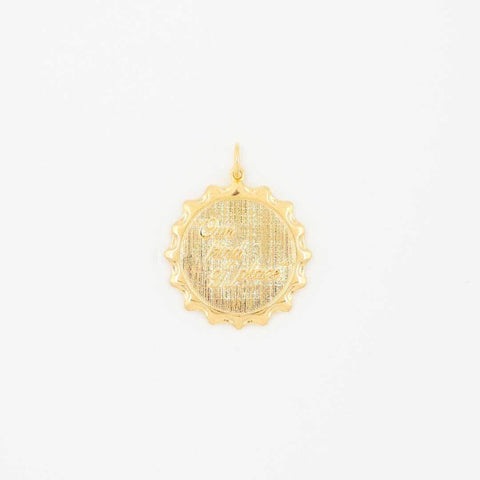 Sabbatical Crest Chain Necklace & Pendant Gold