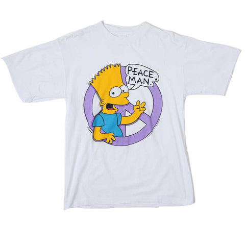 Vintage 1990 The Simpsons 'Peace, Man' T-Shirt