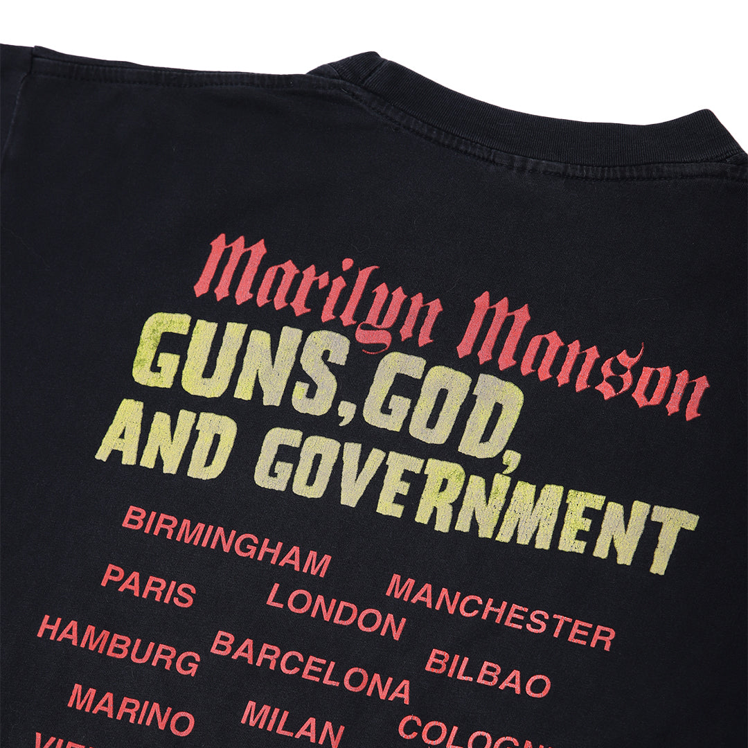 Vintage 2000 Marilyn Manson 'God, Guns & Government' T-Shirt – Sabbatical  Vintage