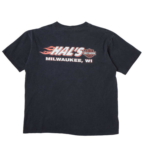 Vintage 1992 Harley-Davidson USA Hal's Milwaukee T-Shirt