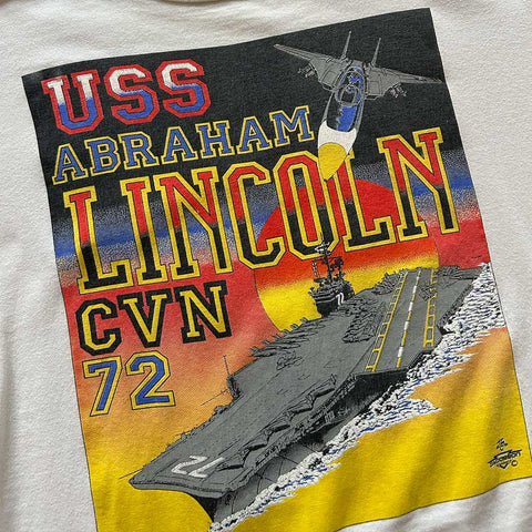 Vintage 90s USS Abraham Lincoln CVN 72 T-Shirt