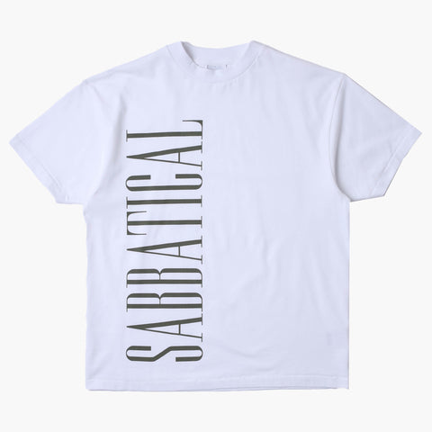 Sabbatical Logo T-Shirt White Army Green