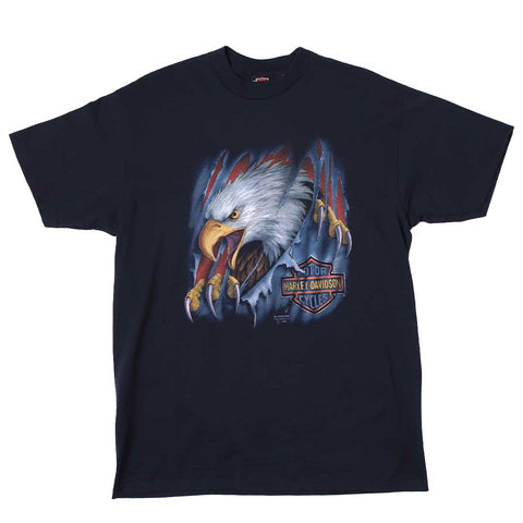Vintage 1990 Harley-Davidson 3D Emblem Eagle T-Shirt
