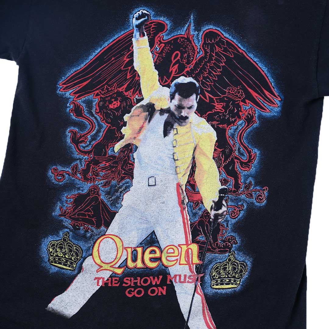 Vintage 90s Queen 'The Show Must Go On' T-Shirt – Sabbatical Vintage