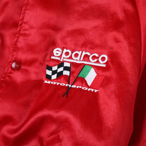 Vintage 90s Sparco Motorsport Satin Baseball Jacket