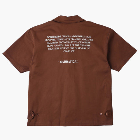 Sabbatical War Is Hell Work Shirt Mud Brown