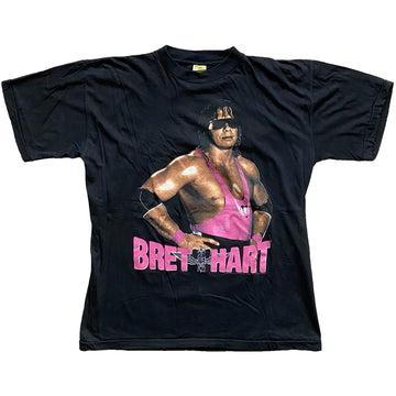 Vintage 1992 WWF Bret Hart 'European Rampage Again Tour' T-Shirt