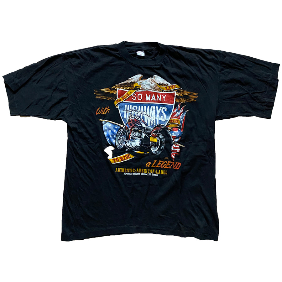 Vintage 90s 'So Many Highways To Ride' T-Shirt