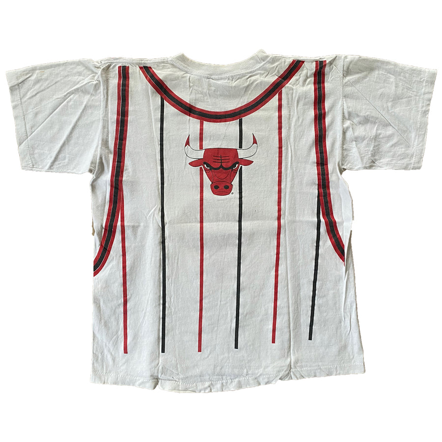 Bulls Jersey 90's Vintage Warm up Mesh Tank Top Shirt -  Israel