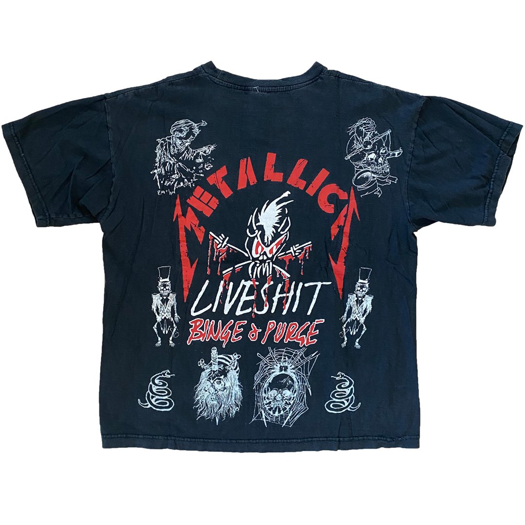 Vintage 90s Metallica 'Liveshit Binge & Purge' T-Shirt