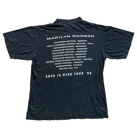 Vintage 1999 Marilyn Manson 'Rock Is Dead Tour' T-Shirt