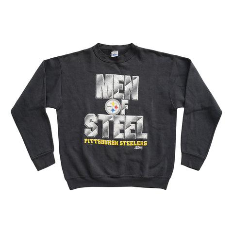 Vintage 1990 Pittsburgh Steelers 'Men Of Steel' Sweater