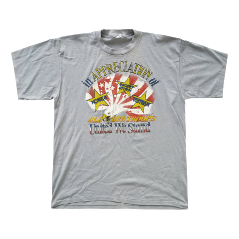 Vintage 90s In Appreciation Of All Our Troops T-Shirt