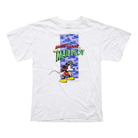 Vintage 1996 Mickey Mouse 'In The Mail Pilot' T-Shirt
