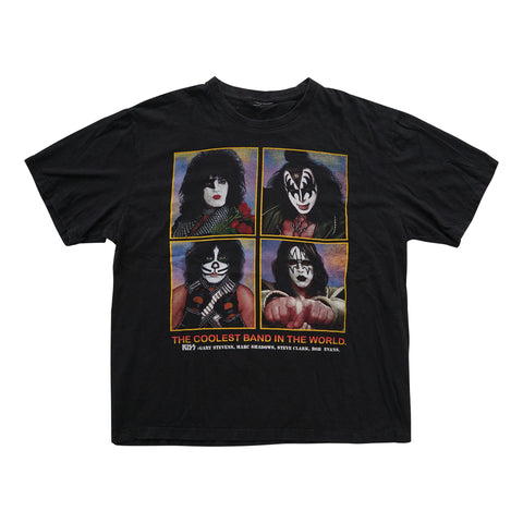 Vintage 90s Kiss 'The Coolest Band In The World' T-Shirt
