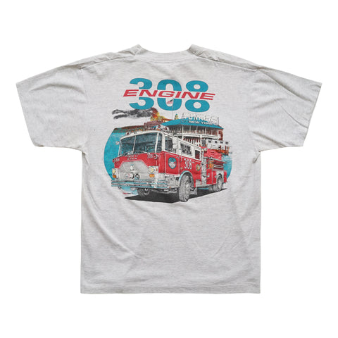 Vintage 90s Engine 308 'Yonkers, New York' T-Shirt
