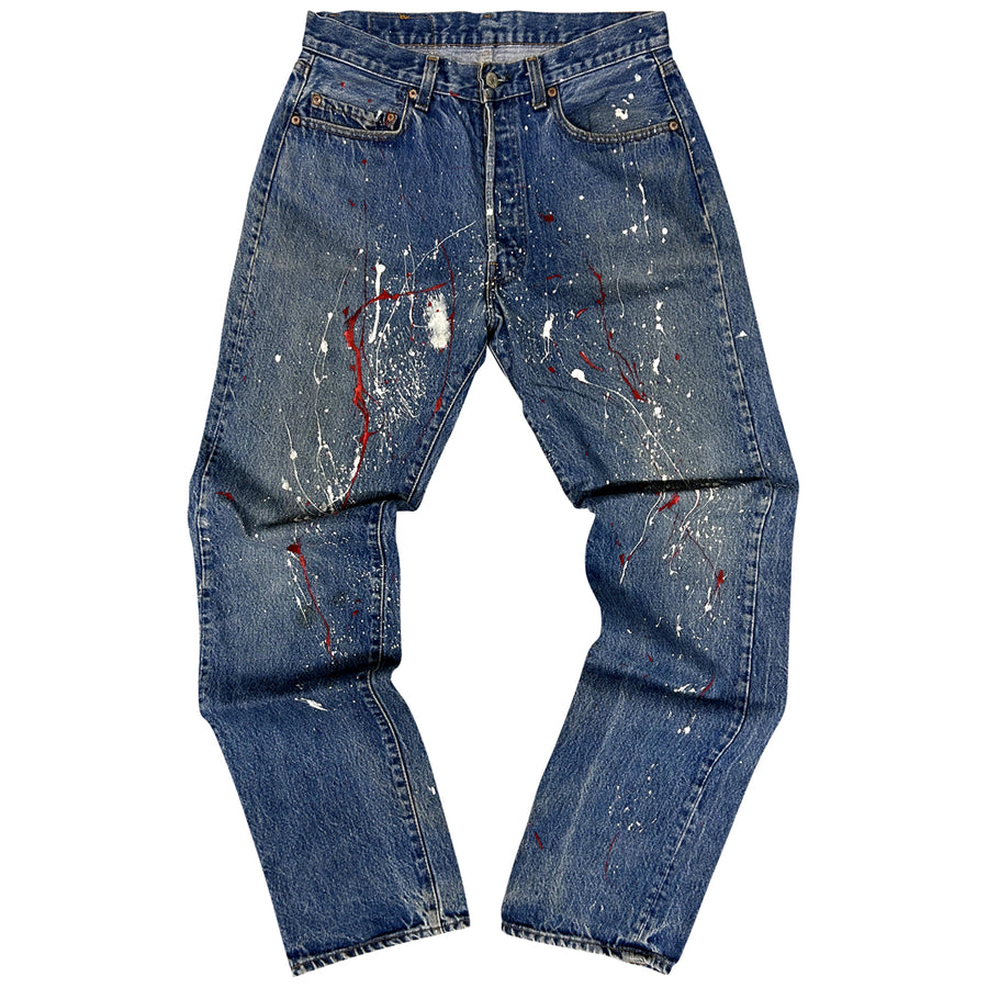 Vintage Levi's Jeans Paint Splatter