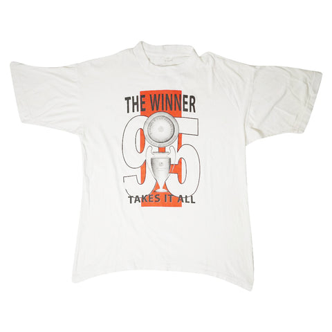Vintage 1995 Ajax 'The Winner Takes It All' T-Shirt