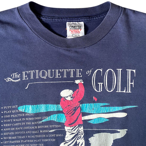 Vintage 1991 The Etiquette Of Golf T-Shirt