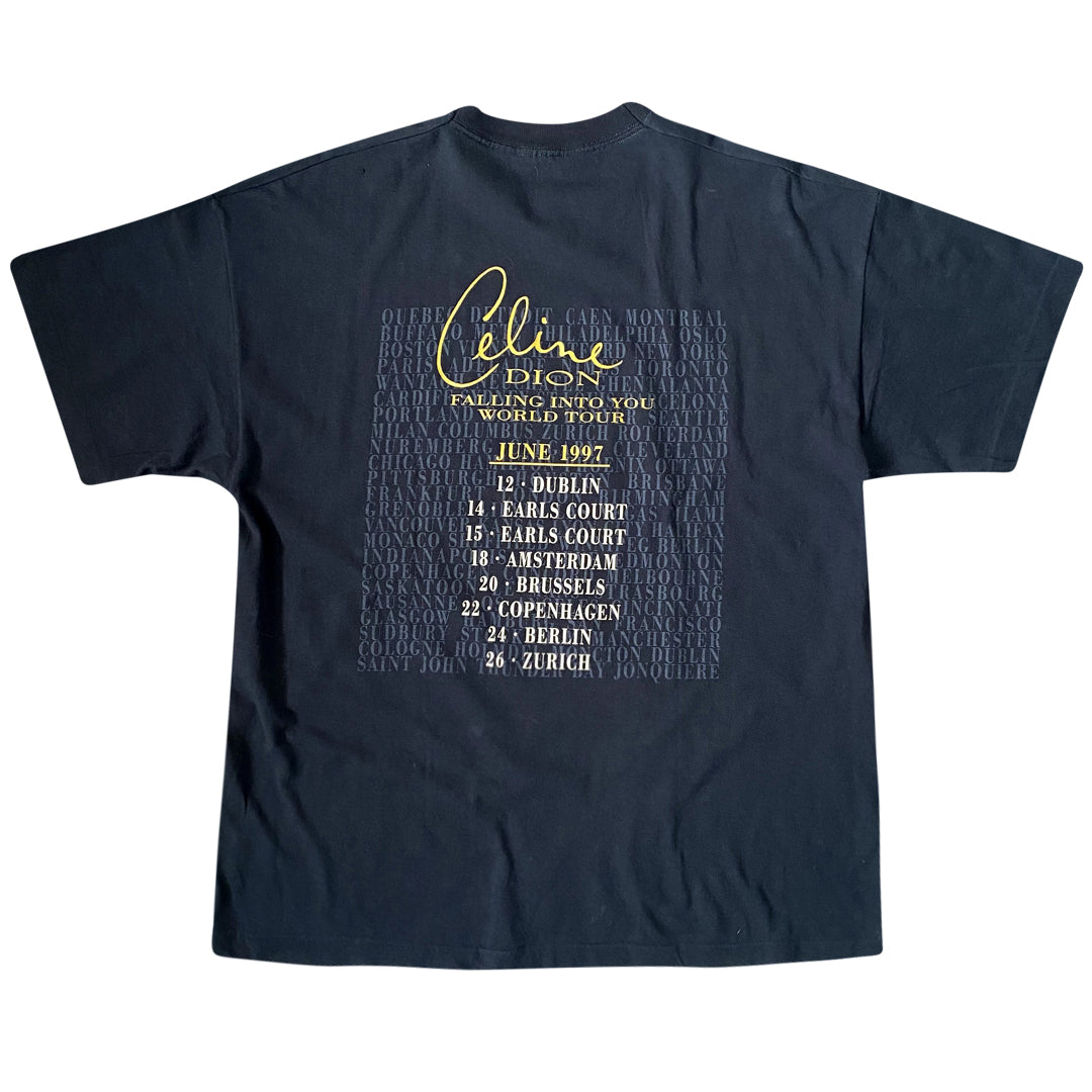 Vintage 1997 Celine Dion 'Falling Into You World Tour' T
