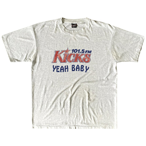 Vintage 90s 101.5 Kicks FM 'Yeah Baby' T-Shirt