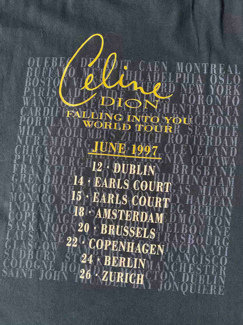 Vintage 1997 Celine Dion 'Falling Into You World Tour' T-Shirt