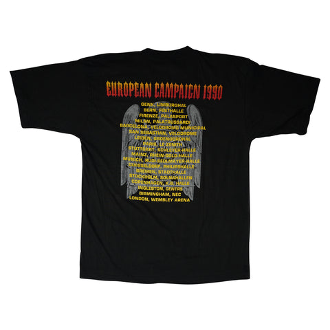 Vintage 1990 Slayer 'European Campaign' T-Shirt