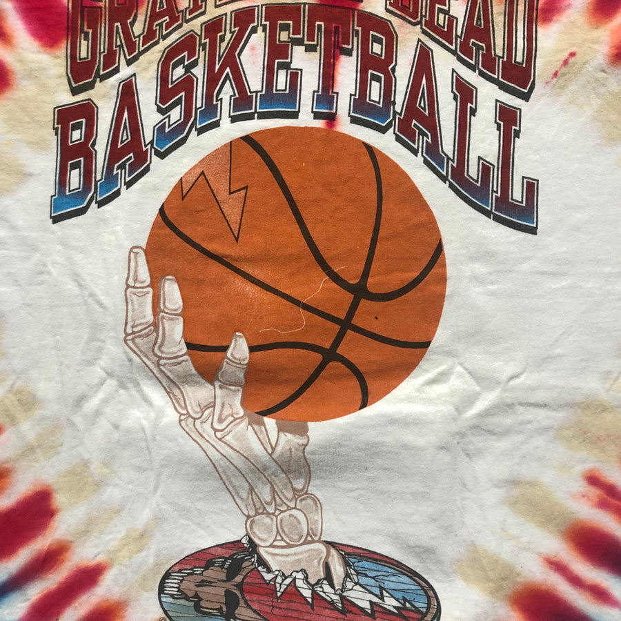 Liquid Blue Philadelphia Dunker Basketball Skeleton Tie-Dye T-Shirt - S