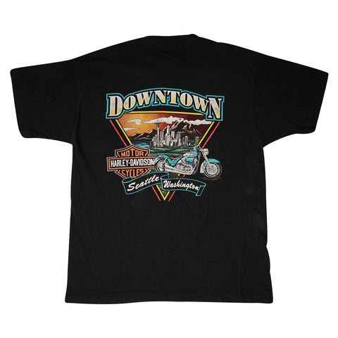 Vintage 1998 Harley-Davidson 'Downtown Seattle' T-Shirt