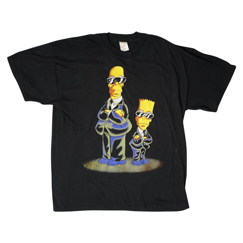 Vintage 2000s The Simpsons 'Men In Black' T-Shirt