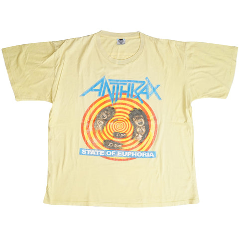 Vintage 1988 Anthrax 'State Of Euphoria' T-Shirt