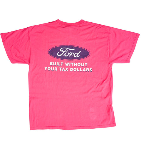 Vintage 90s Ford 'Build Without Your Tax Dollars' T-Shirt