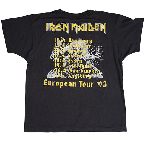 Vintage 1993 Iron Maiden 'European Tour' T-Shirt
