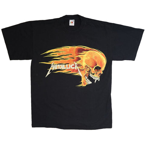 Vintage 1994 Metallica 'Flaming Skull' By Pushead T-Shirt