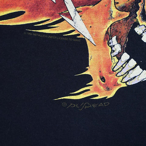 Vintage 1994 Metallica 'Flaming Skull' By Pushead T-Shirt