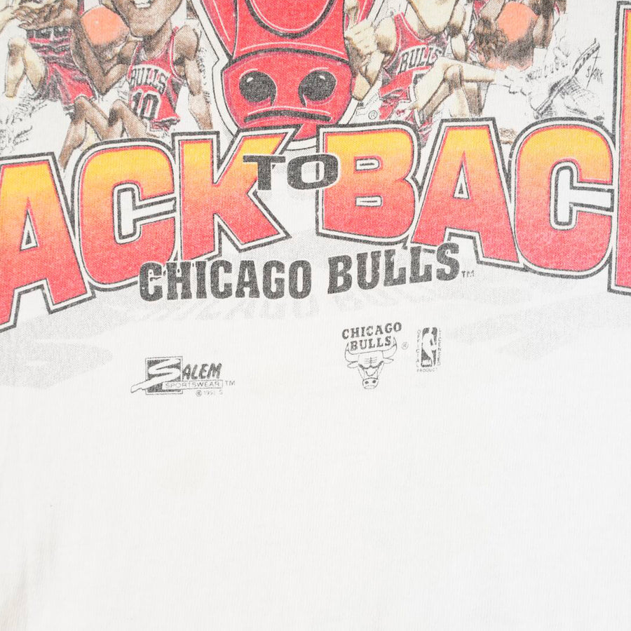 Vintage 1992 Chicago Bulls 'Back to Back NBA World Champs' T-Shirt
