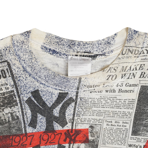 Vintage 90s New York Yankees 'Front Pages' T-Shirt