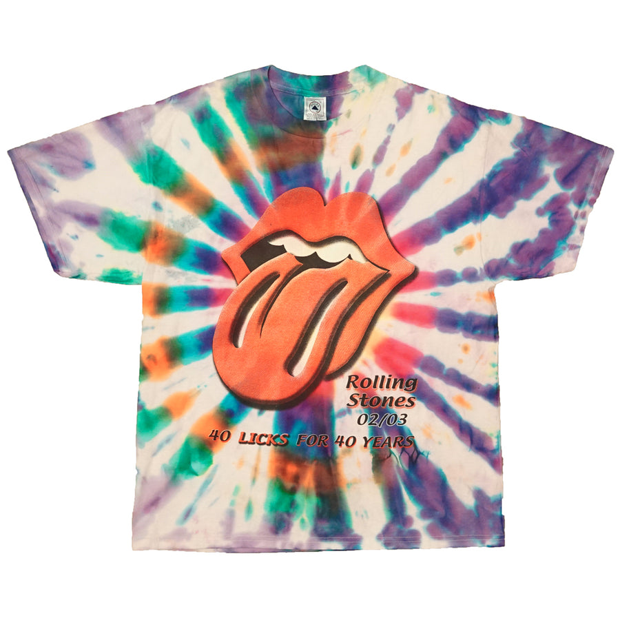 Vintage 2002 Rolling Stones '40 Licks For 40 Years' T-Shirt