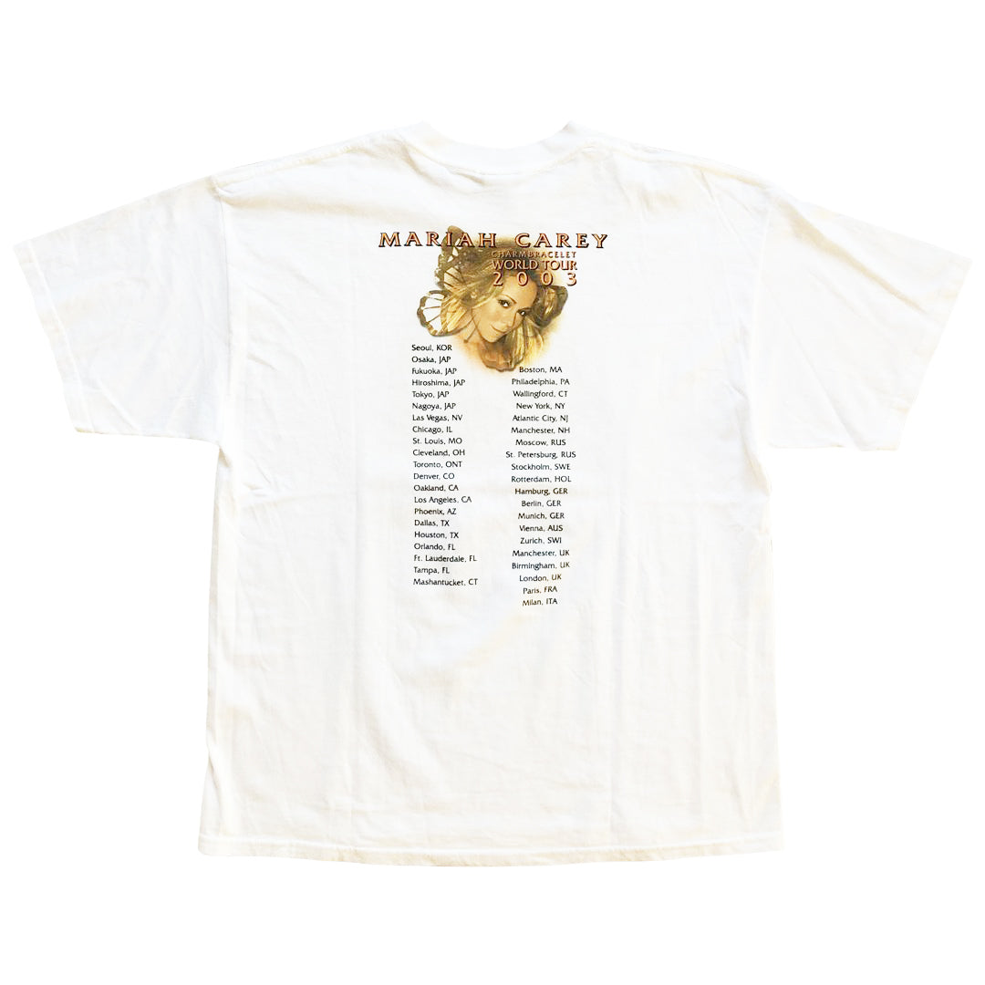 Vintage 2003 Mariah Carey 'Charmbracelet World Tour' T-Shirt