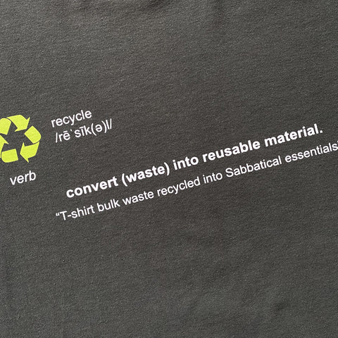 Sabbatical Recycle Program T-Shirt Army Green