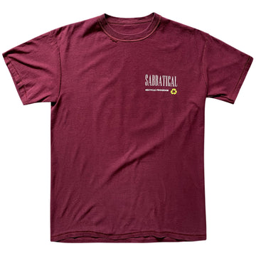 Sabbatical Recycle Program T-Shirt Burgundy
