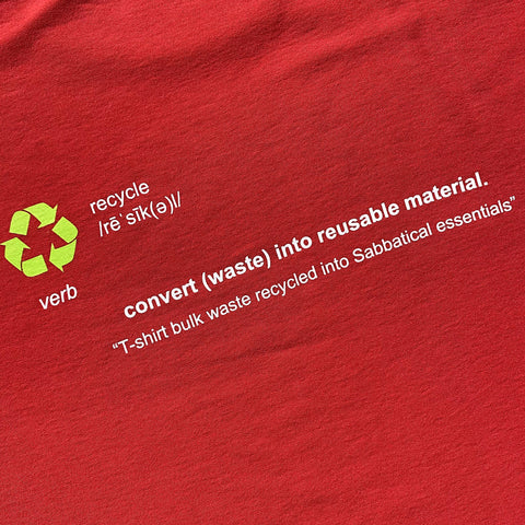 Sabbatical Recycle Program T-Shirt Red