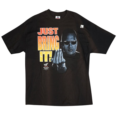 Vintage 2000 The Rock WWF 'Just Bring It' T-Shirt