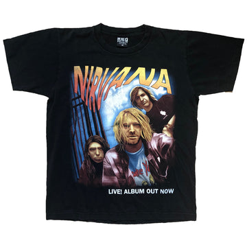 Vintage 2000s Nirvana 'Live! Album Out Now' T-Shirt