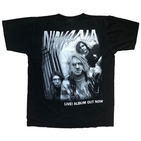 Vintage 2000s Nirvana 'Live! Album Out Now' T-Shirt