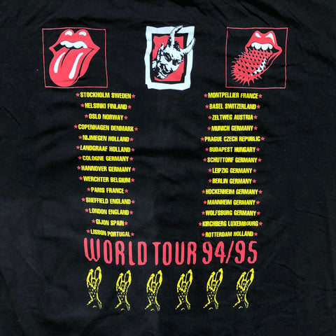 Vintage 1995 The Rolling Stones 'World Tour '94/'95' T-Shirt