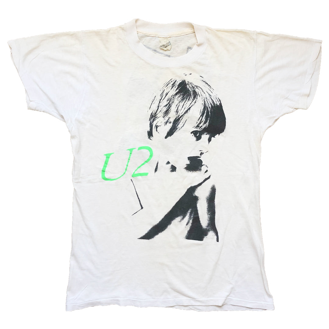 80s vintage u2 バンド Tシャツ tee フェード ボロ アート Vintage 80s U2 T-Shirt – Sabbatical Vintage